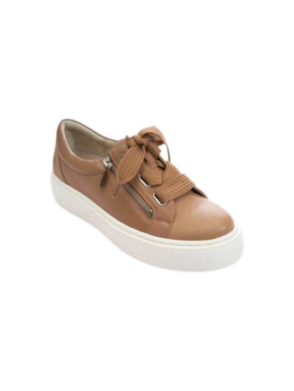 NEW VANELI women's yucel platform sneaker in cuoio marge nappa